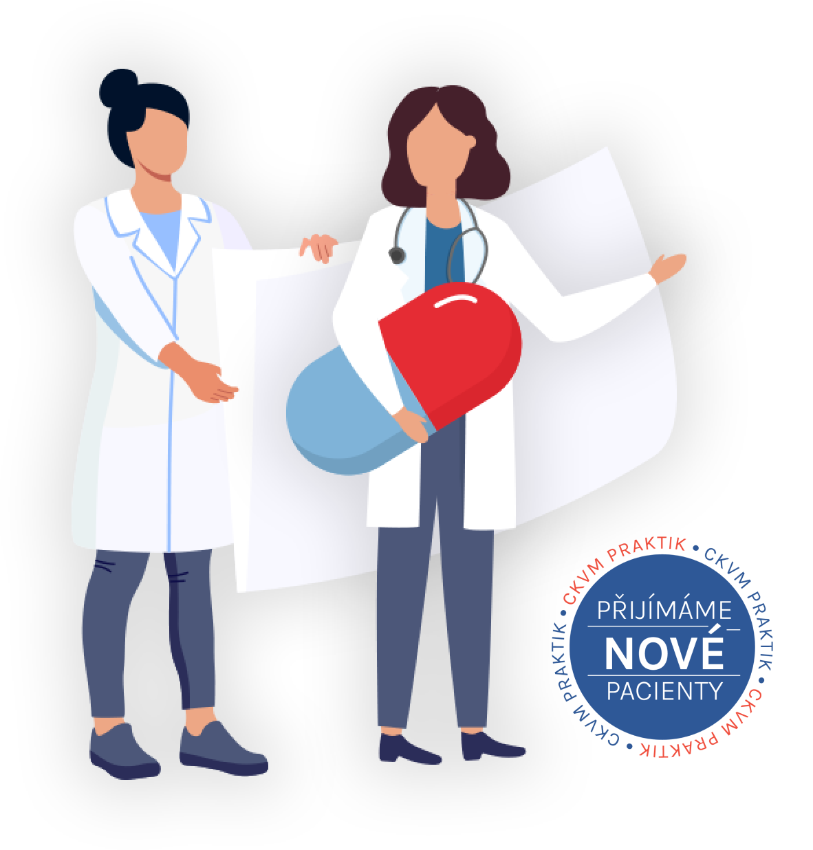 hero page image featuring two doctors